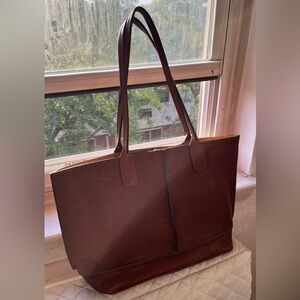 FRYE Lucy Brown Tote Bag